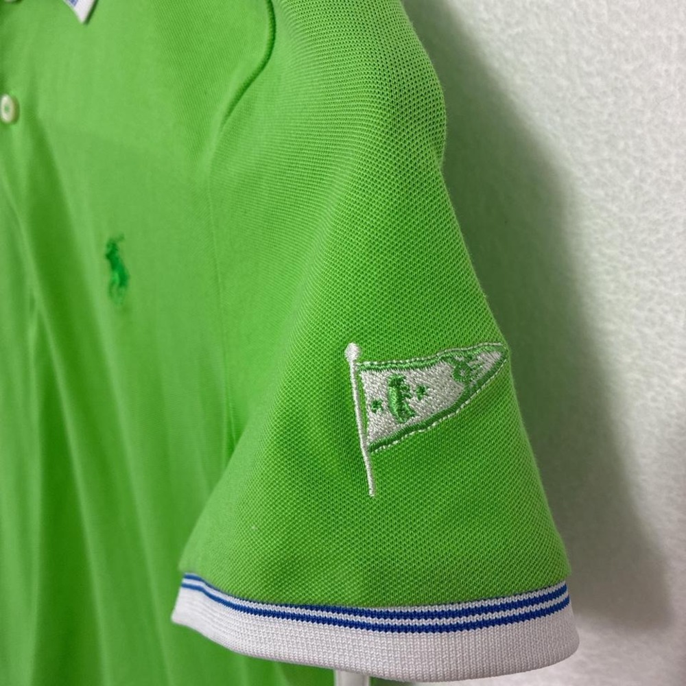 Green and blue Ralph Lauren polo shirt woman's medium - Picture 2 of 5
